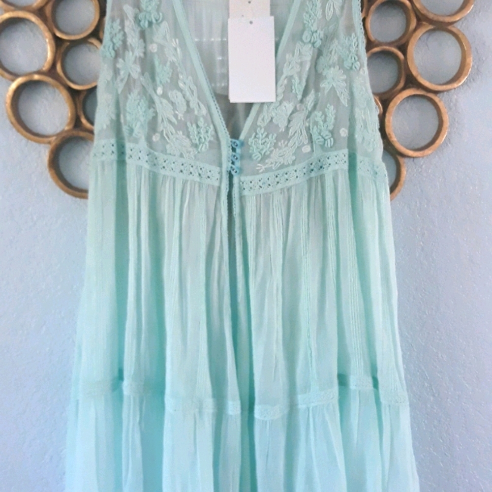 NWT Piluca Bayarri original turquoise Cover up